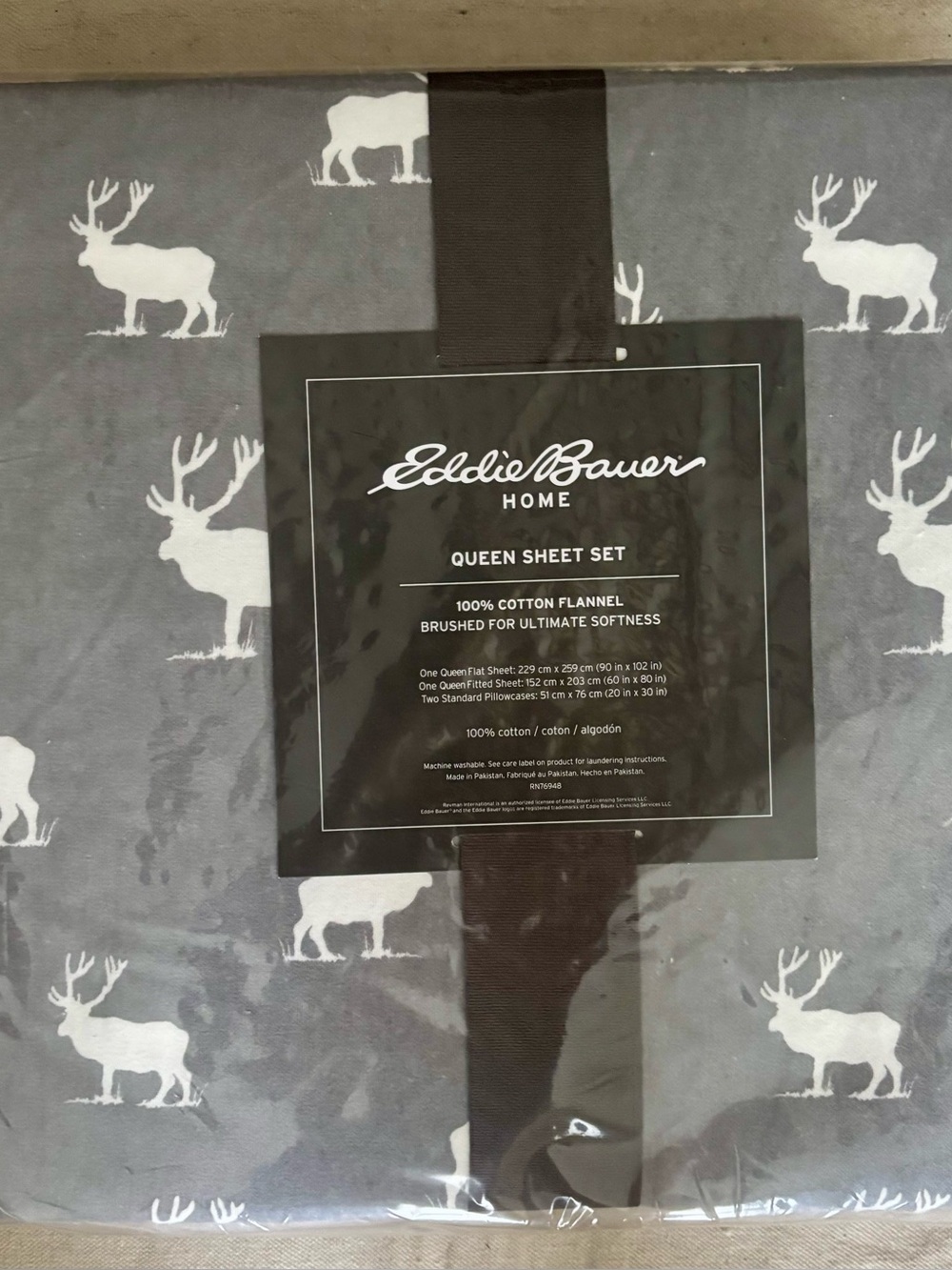 Eddie Bauer Cotton Flannel Sheet Set Queen